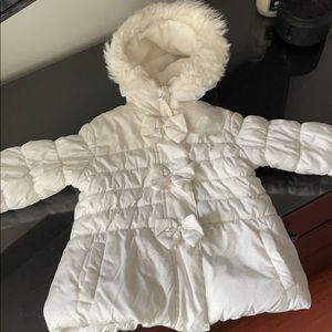 Rothschild Baby Girls Sparkle Bows Winter Coat